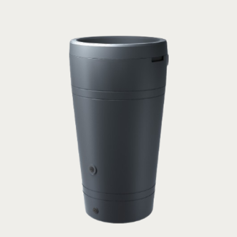 Regenton Tube 2 in 1 230 liter - antraciet